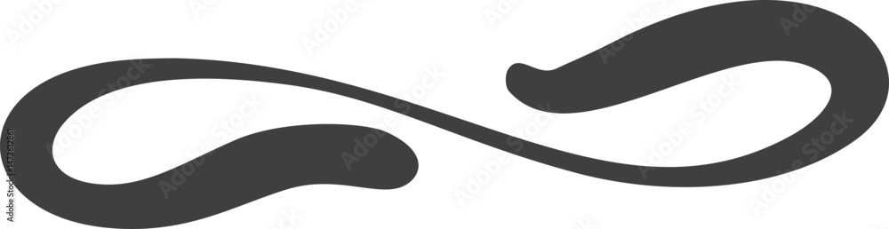 Poster swoosh underline. hand drawn swash and swirl stroke. squiggly swish and calligraphic wavy flourish. 