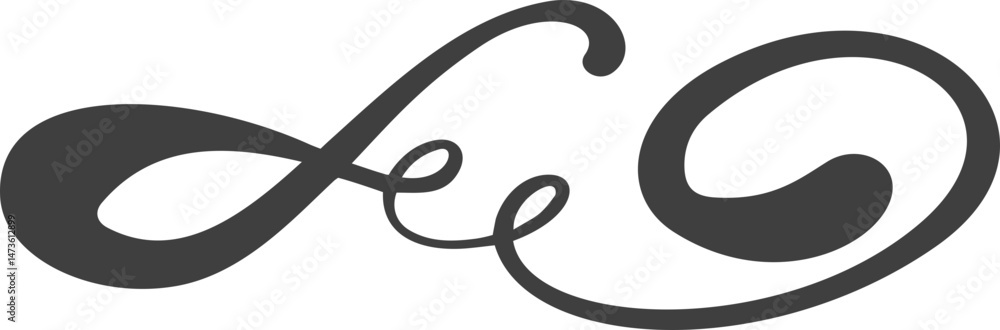 Poster swoosh underline. hand drawn swash and swirl stroke. squiggly swish and calligraphic wavy flourish. 