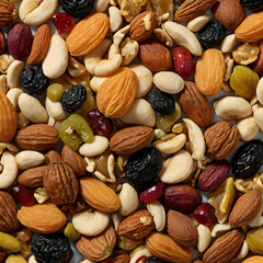 Mixed Nuts Pile with Labeled Nut

