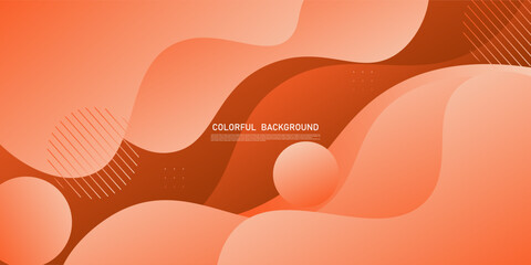 abstract soft orange liquid color, with simple light wave shape decoration background. eps10