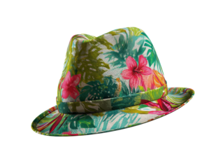 Colorful tropical hat for summer adventures and travel fun