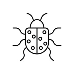 Bug Reporting icon vector stock illustration
