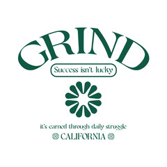 Urban streetwear Aesthetic typography text vector graphic design