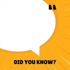 Trivia Day Design Background, Did you know, Question Mark Facts