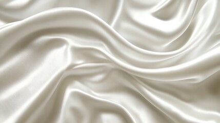 Fototapeta premium Abstract wavy cream and gray cloth background texture smooth elegant design neutral tone surface