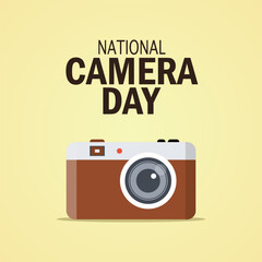 Vector graphic of National Camera Day for National Camera Day celebration.