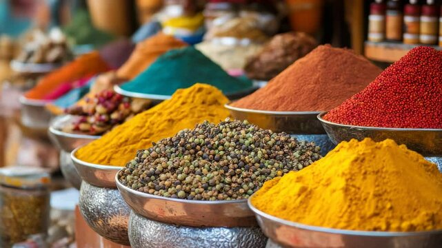 Vibrant Spices of the World, Aromatic Flavors and Culinary Delights