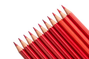 red and yellow pencils