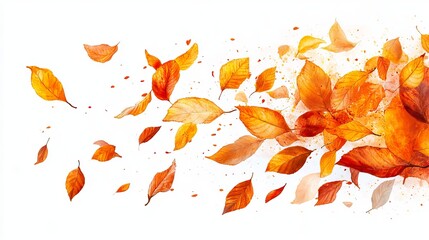 Autumn leaves swirling in the wind (60)