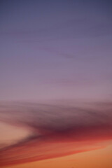 Blurred Abstract Sunset Sky with Vibrant Colors. Concept of Transience and Beauty.