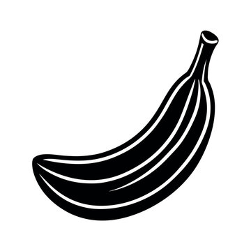 recommend clip art: banana fruit vegetable icon line art white background