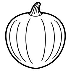 Stylized Acorn Squash Vector Illustration