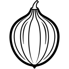 Stylized Acorn Squash Vector Illustration