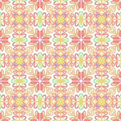 Background, abstract pattern design, colorful floral fabric pattern.