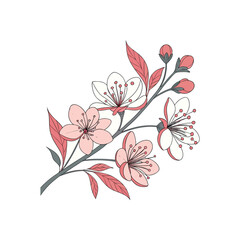 modern minimal creative water color flower, floral vector art design