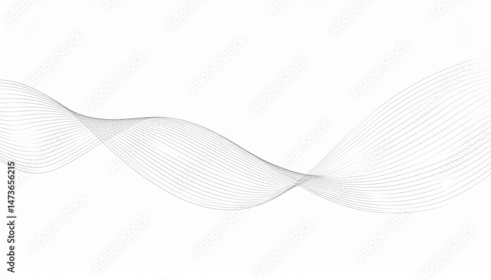 Poster flowing wave patterns abstract design digital art minimalist style horizontal perspective creative c