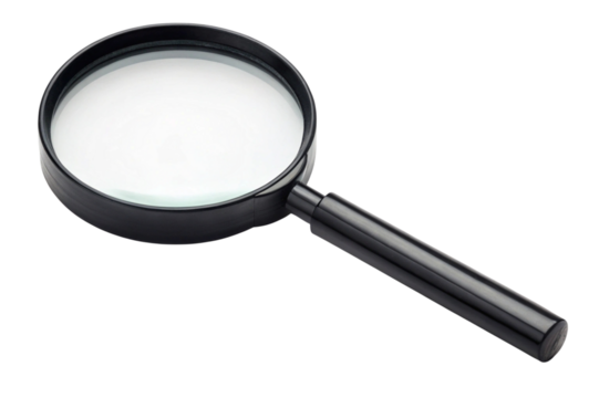 magnifying glass isolated on white