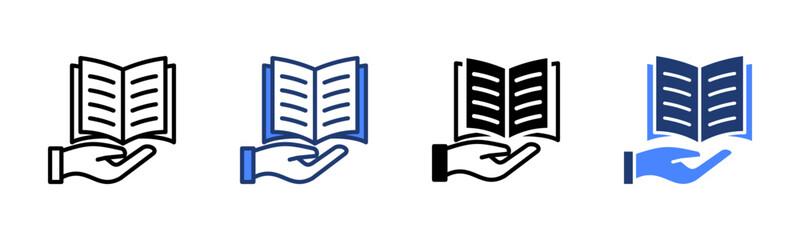 Educational icon sheet multiple style collection