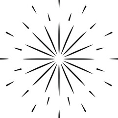 Obraz premium flat style fireworks illustration