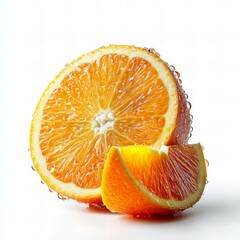 orange on white background