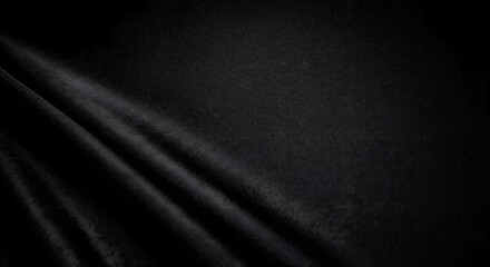 Obraz premium Dark Fabric Texture with Smooth Draping and Subtle Lighting