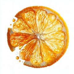 orange on white background