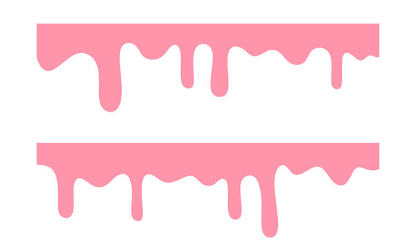 dripping strawberry texture background set. pink liquid melt. Bakery background. pink fluid background. Seamless pattern of melted strawberry pink. Banner seamless pattern. Vector illustration