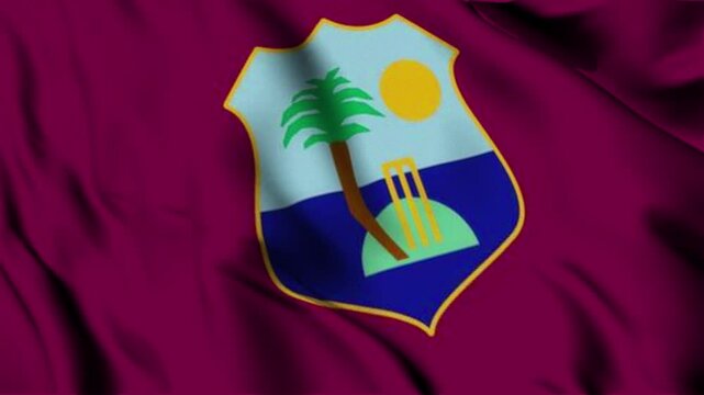 The National flag of West Indies, West Indies 3d flag, Flag of West Indies 3d waving Animation, West Indies waving 4K footage, close up flag for Independence day, 4K Resolution with Slow Motion.