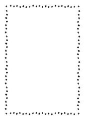 シンプルな手書きのかわいいコーヒー豆四角フレーム