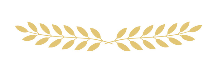 Golden border with leafy branches