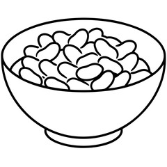 Green Bean Minimalist Vector Art