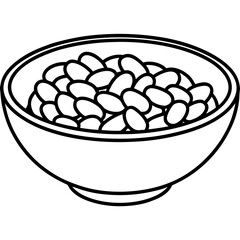 Green Bean Minimalist Vector Art