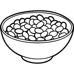 Green Bean Minimalist Vector Art