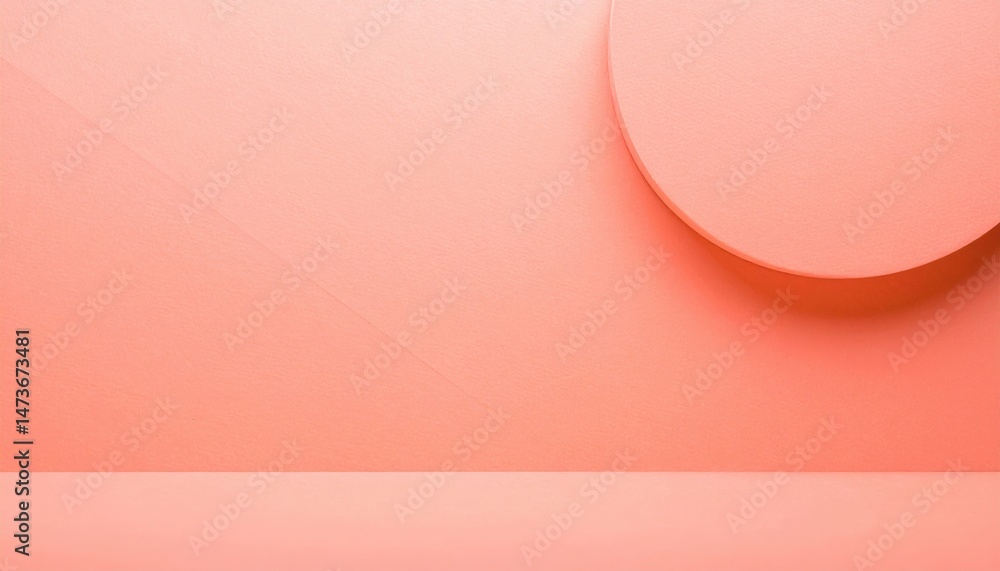 Poster abstract geometry design studio environment digital artwork minimalist style soft color palette