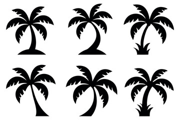 Palm Tree Silhouettes Vector Pack