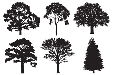 Nature Tree Silhouette Vector Pack