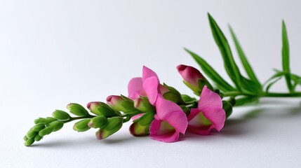 Snapdragon on Plan white Background