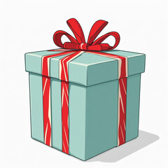 Obraz premium gift box isolated on white