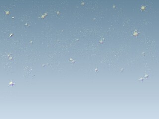 たくさんの星が輝く夜空のイラスト