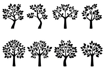 Nature Tree Silhouette Vector Pack