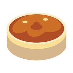 Delicious chocolate cake with cream is a sweet dessert, a piece perfect for a birthday celebration