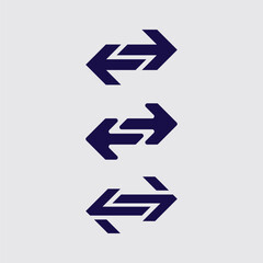 Double Arrow Logo Vector for Growth and Strategy