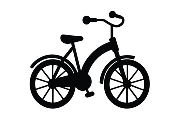 Fototapeta premium Bicycle silhouette Vector illustration