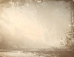 Retro distressed wallpaper design with aged and stained look