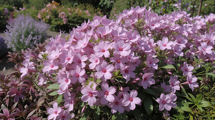 Obraz premium Phlox subulate in the spring garden
