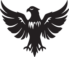 black eagle silhouette tattoo ideas