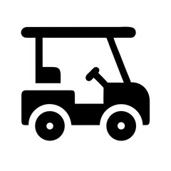 Golf cart icon, simple design, for websites and apps