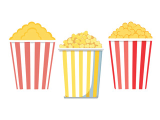 vector illustration of a Pipoca (Popcorn, Popular Street Snack)