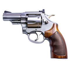 HighQuality Revolver Detailed Image and Specifications isolated on transparent background