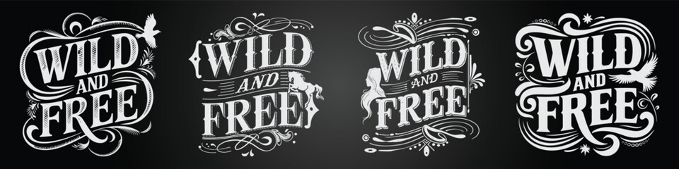 Retro Blackboard Typography with Eco Jungle Elements and Inspirational Style